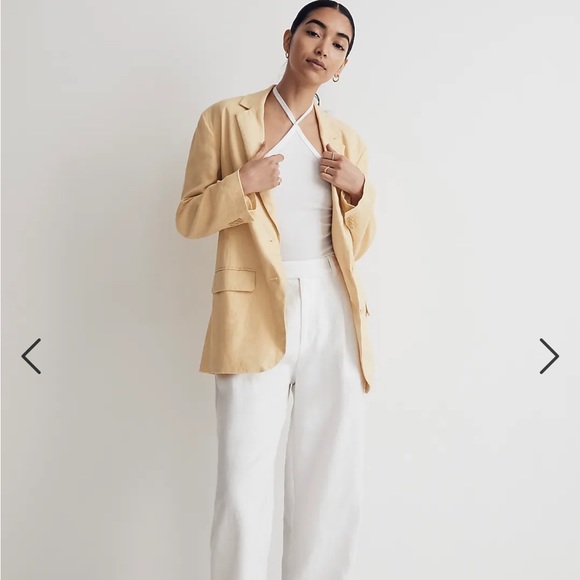 Madewell Linen Blazer - Picture 1 of 9